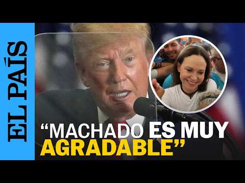 VENEZUELA | Trump sobre la vuelta de Machado: «Es muy agradable. Lo estamos haciendo bien allí»