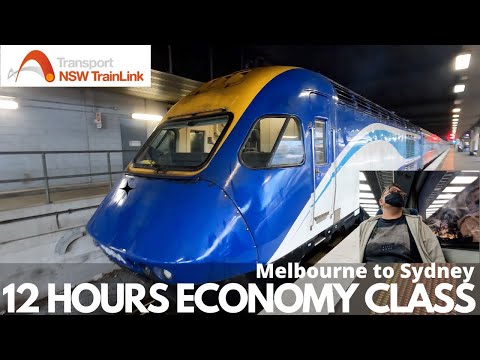 Melbourne to Sydney by Train - 12 HOURS IN ECONOMY CLASS!