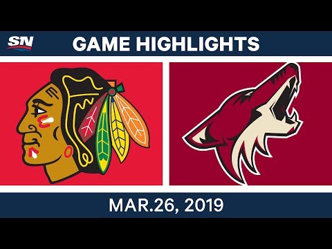 NHL Game Highlights | Blackhawks vs. Coyotes – March 26, 2019