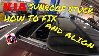 Sunroof won't close. KIA Telluride.