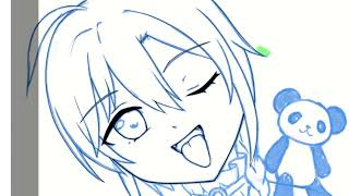 【イラストメイキング】緑仙