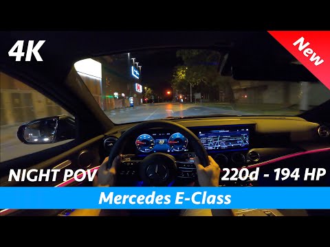 Mercedes E-Class 2021 AMG Line - Night POV Test drive & FULL review in 4K | Multibeam LED Headlights