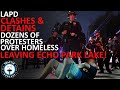 Remaining Homeless People Told to Leave Fenced-off Echo Park Lake; LAPD Detains Dozens of Protesters