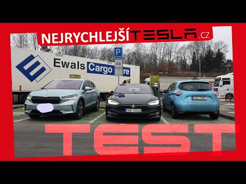 Test spotřeby EV v zimě I Tesla Model S vs. Renault Zoe