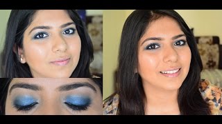 Image for video on Easy Blue Smokey Eyes Makeup Tutorial | Drugstore | Indian Makeup by Bhumika Thakkar