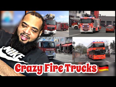AMERICAN REACTS to Largest Fire Truck Engines in Germany
