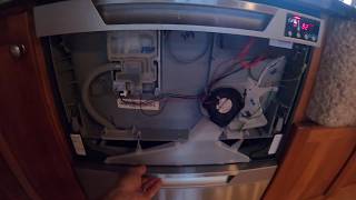 Drawer dishwasher water leak repair