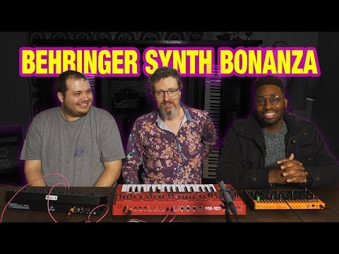 Behringer Pro-1, MS-101 and Crave in triple synth action #TSR19