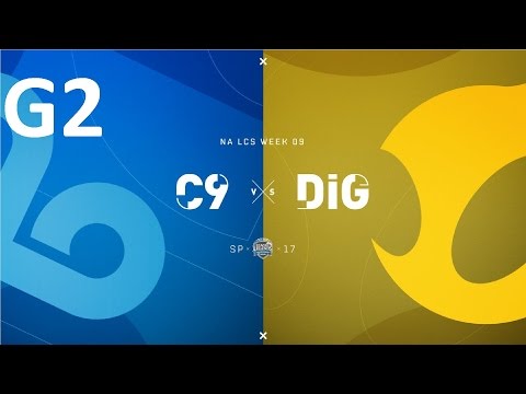 C9 vs DIG Game 2 Highlights - 2017 NALCS SPRING SPLIT - WEEK 9 DAY 1