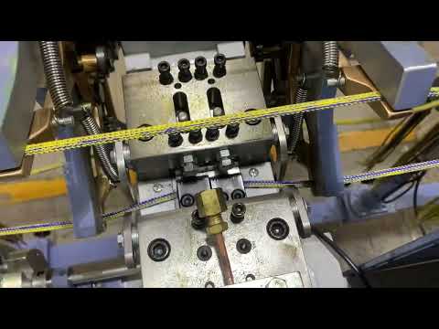 RIUS fully automatic tipping machine -shoelace machine ‪@RIUS-COMATEX‬ #moderniostechnologijos #rius