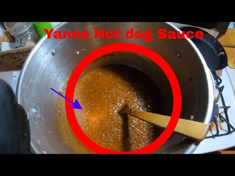 Making Very Hot Hot dog Sauce/Chili Yanns Sercert...