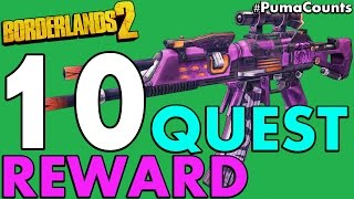 Top 10 Best Quest and Mission Reward Guns and Weapons in Borderlands 2 #PumaCounts