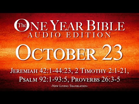 October 23 | One Year Bible Audio Edition
