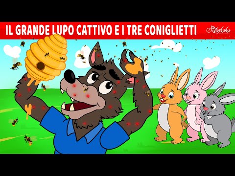 Il Grande Lupo Cattivo E I Tre Coniglietti | Storie Per Bambini Cartoni Animati I Fiabe e Favole
