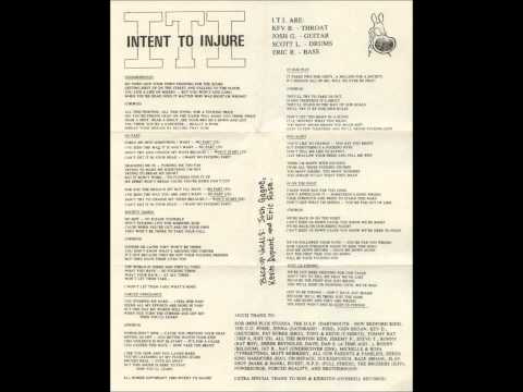 INTENT TO INJURE - In On The Fight