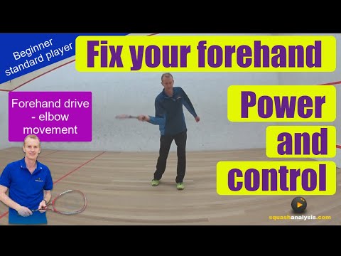 Squash analysis -  Forehand elbow training movement