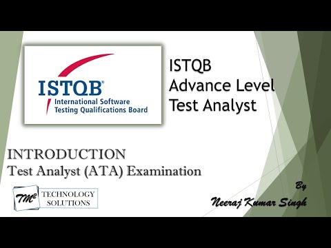 ISTQB Advance Test Analyst Introduction ISTQB Tutorials