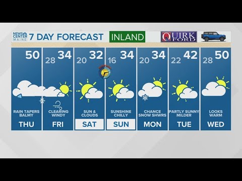 NEWS CENTER Maine Weather Video Forecast