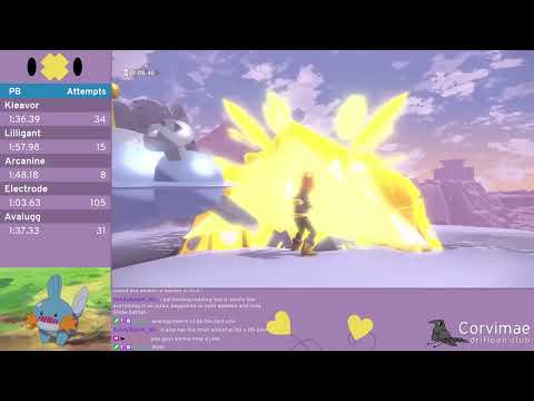 Pokémon Legends: Arceus Lv. 70 Frenzied Avalugg IL Speedrun in 1:34.71