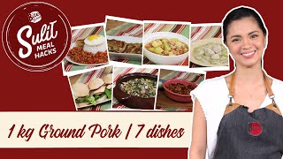 7 Dishes from 1 kg of Ground Pork | Sulit Meal Hacks