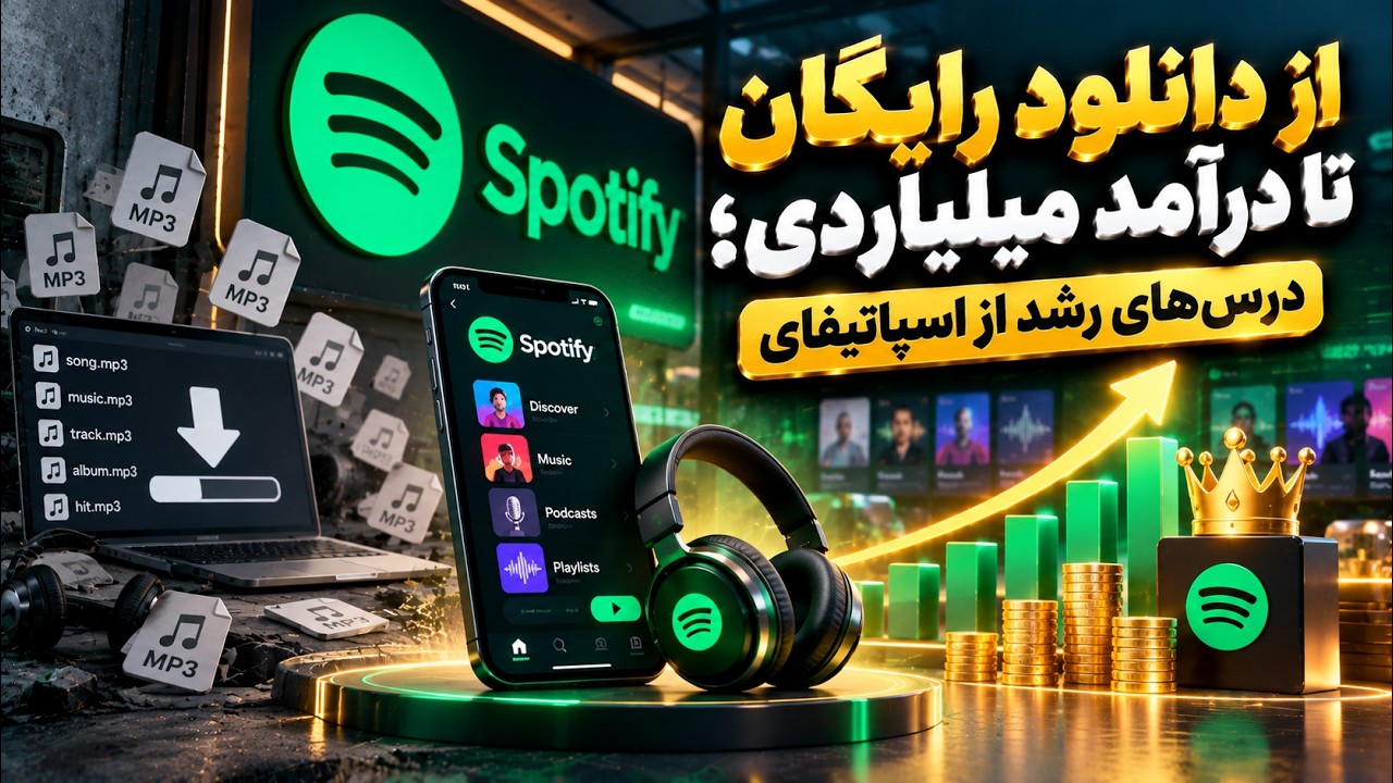 از دانلود رایگان تا درآمد میلیاردی؛ درس‌ های رشد از اسپاتیفای