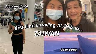 come to TAIWAN with me *first time traveling ALONE* | 第一次自己飛回台灣 😳✈️