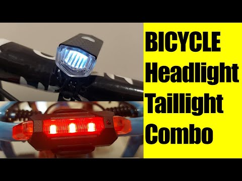 BICYCLE USB HEADLIGHT AND TAIL LIGHT COMBO