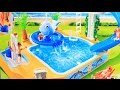 Children's Pool with Whale Fountain Playset ...