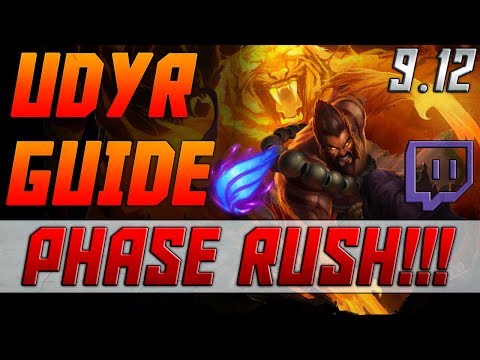 How To Jungle Udyr | League of Legends Udyr Runes- Season 9 Udyr Phase Rush Udyr 9.12 Ranked Solo Q!