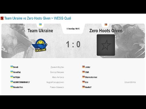 Team Ukraine vs Zero Hoots Given | Dota 2 World Electronic Sports Games International