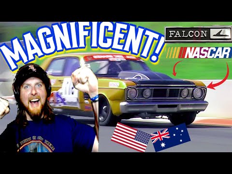 NASCAR Fan Reacts to Mt Panorama - Insane NASCAR engined XT Falcon