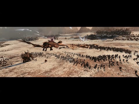 Total War Warhammer 3  : Ogre Kingdoms vs Norsca battle