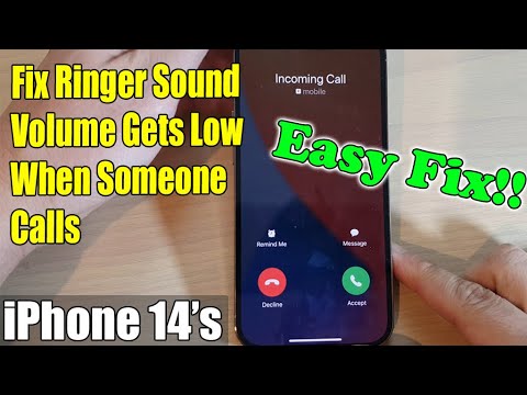 iPhone 14/14 Pro Max: Fix Ringer Sound Volume Gets Low on Incoming Calls - Easy Fix!!!