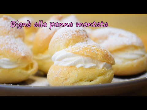 BIGNE' alla PANNA MONTATA || semplici  e buonissimi