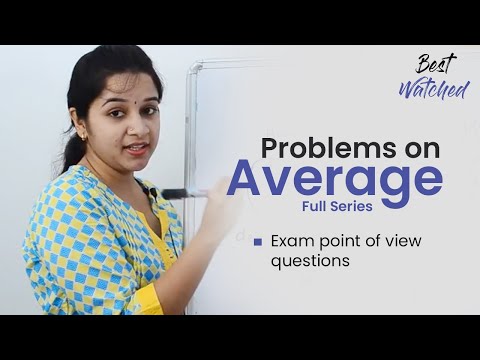 Aptitude Made Easy   Problems on Average Full series, Learn maths #withme #StayHome