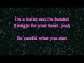 Bullet Jessie James LYRICS ON SCREEN Mobile ...