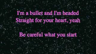 Bullet   Jessie James LYRICS ON SCREEN   Mobile