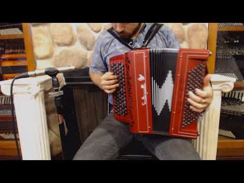 SALTART7296RD - Red Saltarelle Artefact Chromatic Button Accordion LMM 72 96 $6999