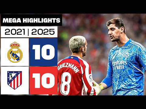 ATLÉTICO DE MADRID 10 – 10 REAL MADRID | MEGA Resumen 2021–2025
