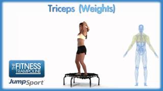 Tricep Extensions Weights - JumpSport Fitness Trampoline Workouts