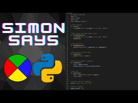Simon Says In Python Coding Tutorial
