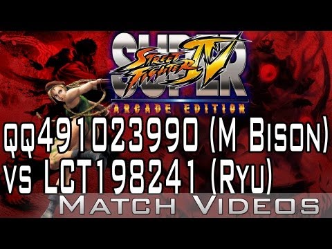 qq491023990 (M Bison) vs LCT198241 (Ryu) SSF4 AE 2012 Match Video HD Super Street Fighter 4