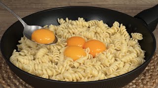 Mix eggs with pasta!  I learned this trick at a fancy restaurant!
