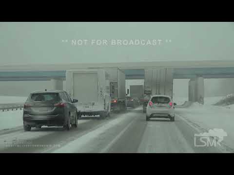 2-3-2022 Erie County, PA - Vehicle Nearly Wrecks on I-90, Multiple Slide Offs, Snow Storm Cleanup