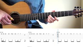 Sam Smith - Too Good At Goodbyes - Fingerstyle Guitar Tutorial (lesson) by Mattias Krantz