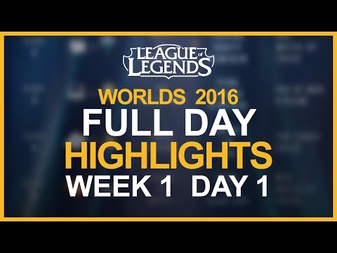 Worlds 2016 Highlights W1D1: G2 vs CLG, ROX vs ANX, H2K vs AHQ, INTZ vs EDG, SSG vs SPY & TSM vs RNG