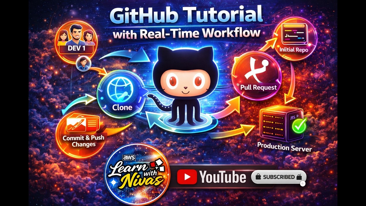 Learn Git & GitHub from Scratch | Real-Time Workflow & Commands (Tamil)