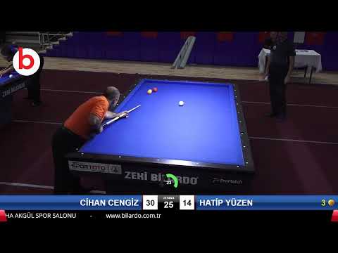 CİHAN CENGİZ & HATİP YÜZEN Bilardo Maçı - 2019 TÜRKİYE KUPASI 2.ETAP ERKEKLER-2.TUR