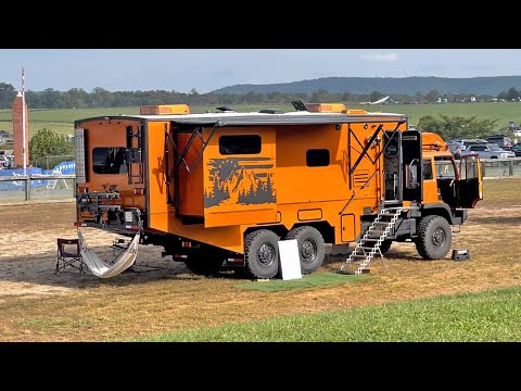 The Ultimate 6x6 Expedition Vehicle built with an old Camper Trailer