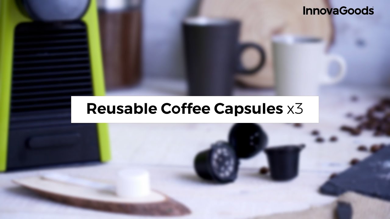 3 daugkartinio naudojimo kavos kapsulių rinkinys Recoff InnovaGoods